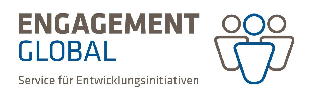 Logo von engagement globals "Service für Entwicklungsinitiativen"